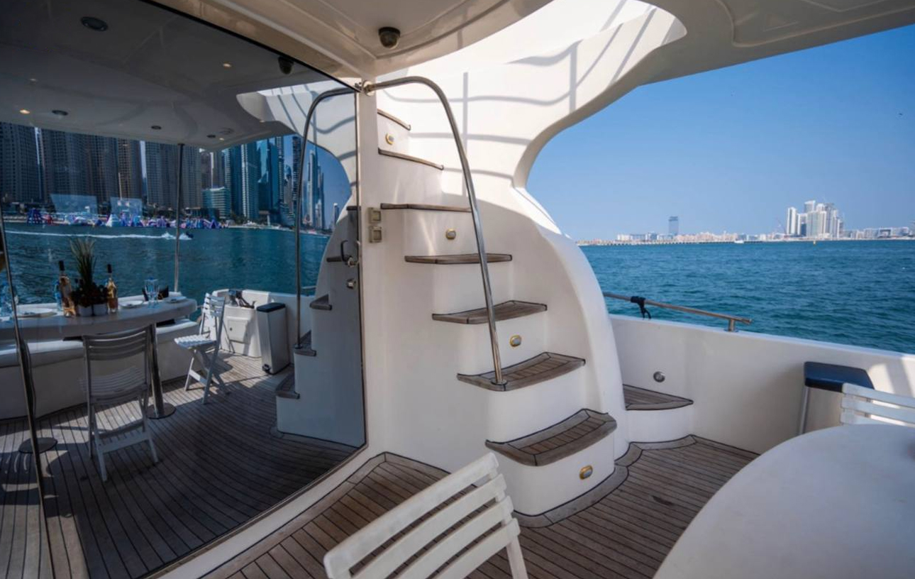 Sunset yacht charter in Dubai Marina